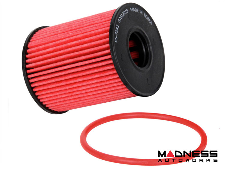 FIAT 500 Oil Filter Cartridge - K&N - North American Version - Performance Gold